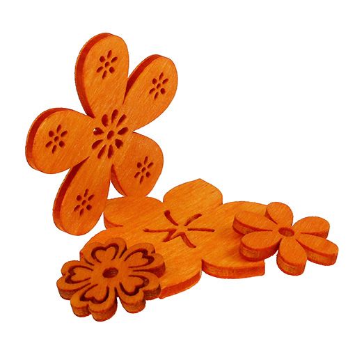 Išsklaidyta medžio gėlė oranžinė 2cm - 4cm 96psl