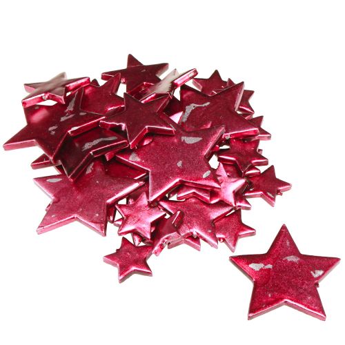 daiktų Confetti Star Decoration Berry Ø3/4/7cm – 2 pasirinkimas – 44 vnt.