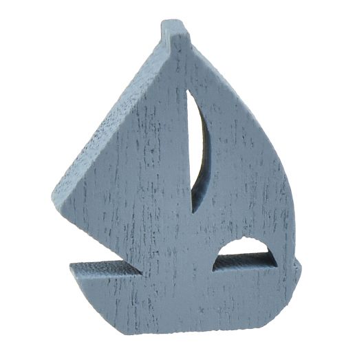 daiktų Taškinė apdaila medinė burlaivio apdaila mėlyna balta 2cm–6cm 24 vnt