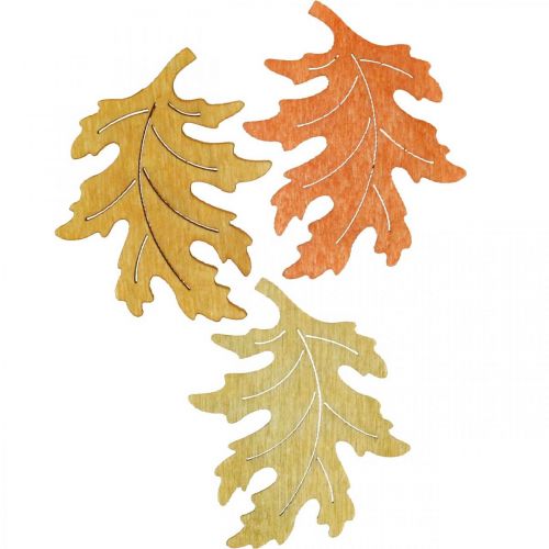 Floristik24 Stalo puošmena rudens rudens lapai išbarstyti dekoravimo lapai 4cm 72 vnt