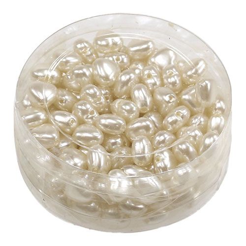 Floristik24 Scatter hearts kremas 1cm 144p