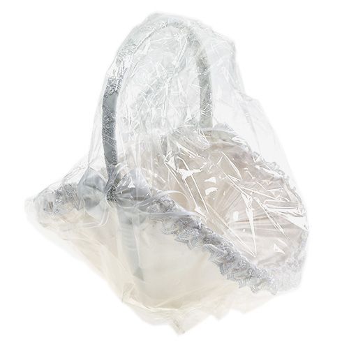 Floristik24 Vestuvinis kraiko krepšelis baltas 27cm