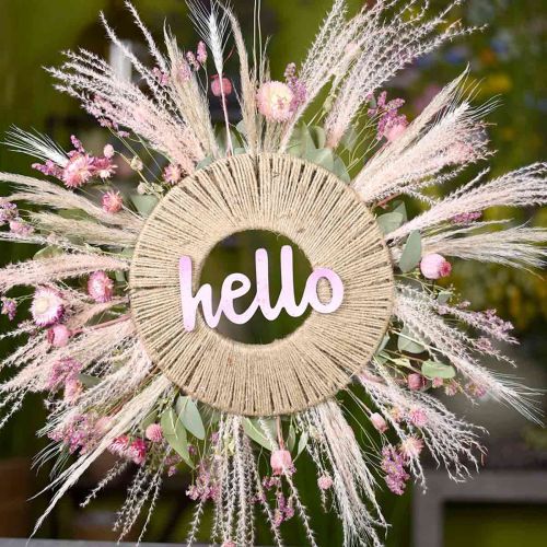 Floristik24 Strawflower Pink džiovintų Helichrysum džiovintų gėlių kekė 45cm 45g