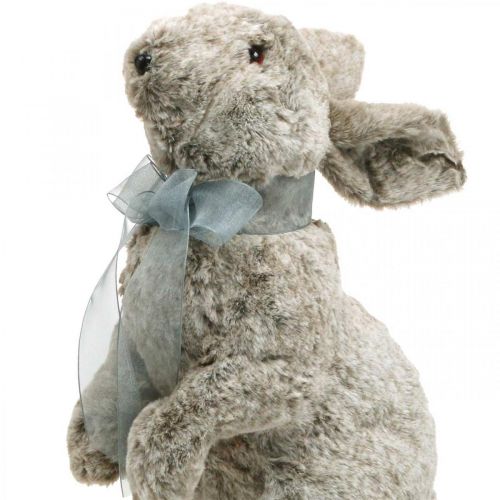 Floristik24 Velykų zuikio pliušinis, vitrinos puošmena, zuikis įsidėti, pavasarinė puošmena H40cm