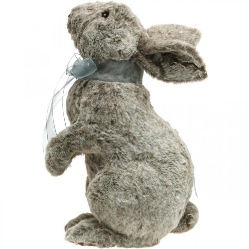 Floristik24 Velykų zuikio pliušinis, vitrinos puošmena, zuikis įsidėti, pavasarinė puošmena H40cm