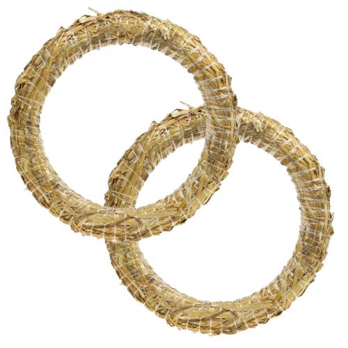 Šiaudų vainikas šiaudinis romėnų dekoravimo vainikas 30/4cm 2vnt
