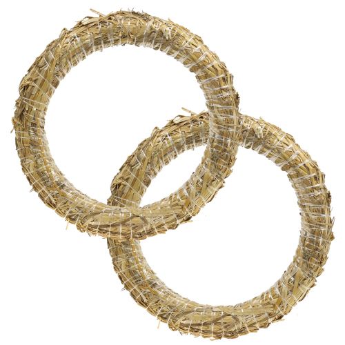 daiktų Šiaudų vainikas šiaudų vainikas ruošinys 30/6cm 2vnt