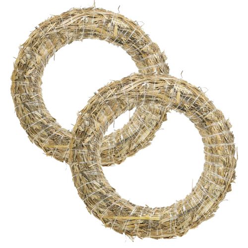 Šiaudų vainikas šiaudų vainikas ruošinys 35/6cm 2vnt