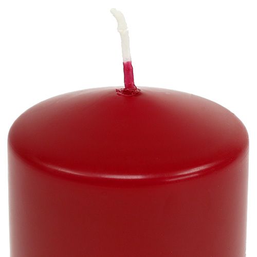 daiktų Stulpinė žvakė 120/60 sena raudona 16vnt