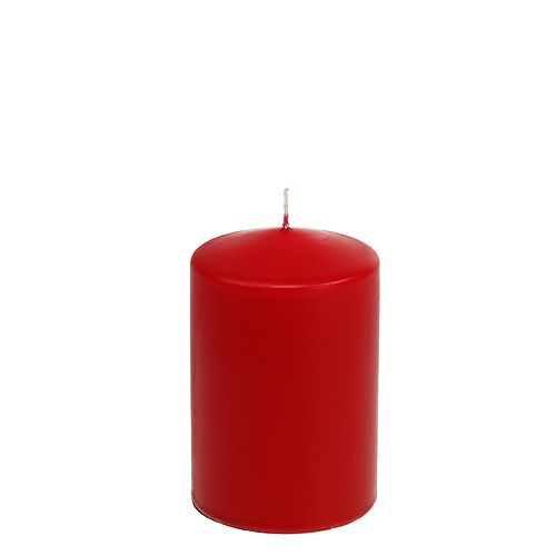 Stulpinė žvakė 120/80 raudona 6vnt