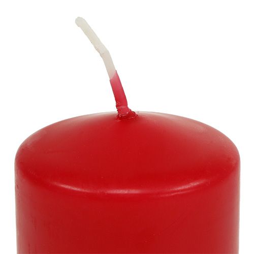 daiktų Stulpinė žvakė 150/80 raudona 6vnt