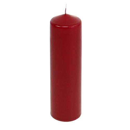 Floristik24 Stulpinės žvakės raudonos Advento žvakės senos raudonos 200/50mm 24vnt