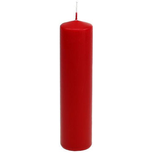Stulpinės žvakės raudonos Advento žvakės žvakės raudonos 200/50mm 24vnt