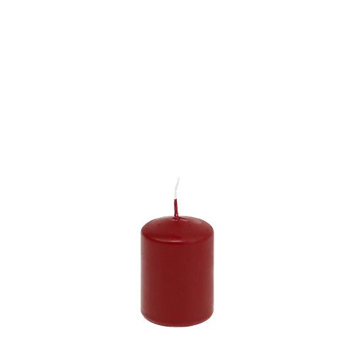 daiktų Stulpinės žvakės H70mm Ø50mm žvakės senos raudonos 12 vnt