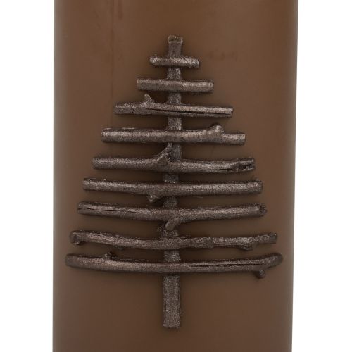 daiktų Kalėdinė žvakė žvakė Kalėdinė ruda 150/70mm 1 vnt