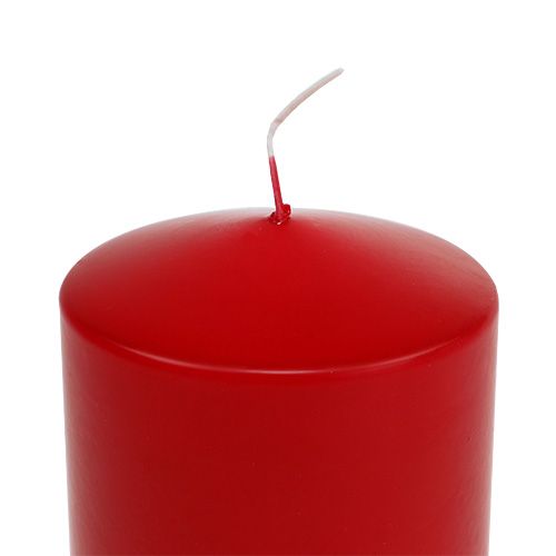 daiktų Stulpinės žvakės 130/100 raudonos 4vnt