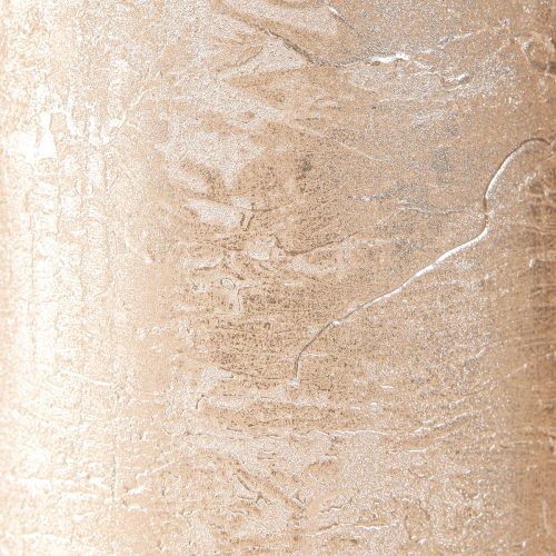 daiktų Stulpinės žvakės vienspalvio šviesaus aukso 85×200mm 2 vnt