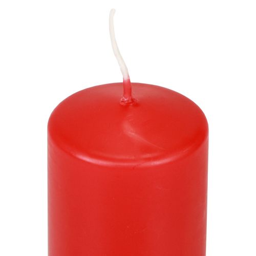 daiktų Stulpinės žvakės raudonos Advento žvakės žvakės raudonos 100/50mm 24vnt