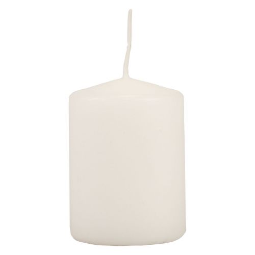 Stulpinės žvakės baltos Advento žvakės mažos žvakės 70/50mm 24vnt