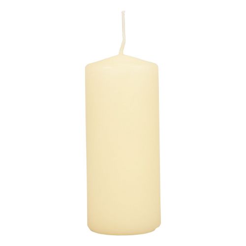 Floristik24 Pillar žvakės kremas Advento žvakės žvakės 120/50mm 24 vnt