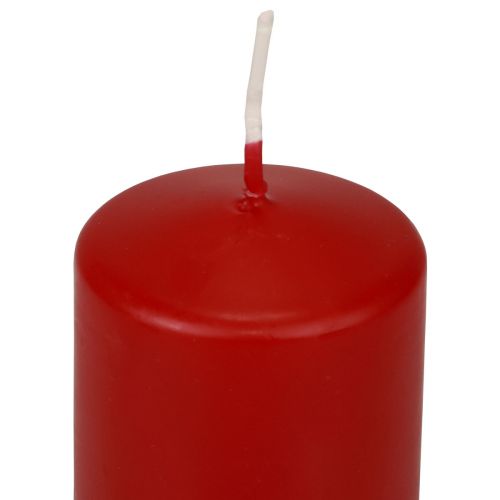 daiktų Stulpinės žvakės raudonos Advento žvakės senos raudonos 100/50mm 24vnt