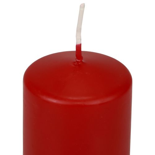 daiktų Stulpinės žvakės raudonos Advento žvakės senos raudonos 100/50mm 24 vnt