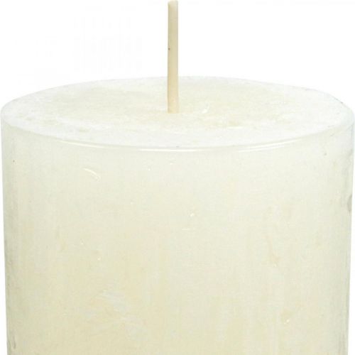 daiktų Stulpinės žvakės Rustic Colored Advento žvakės baltos 70/110mm 4vnt