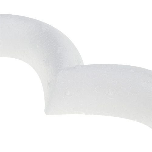 daiktų Putų polistirolo širdelė atvira 18cm 2vnt