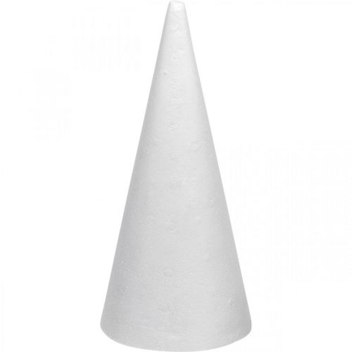 daiktų Putų polistirolo kūgiai balti 26cm x12cm 5 vnt