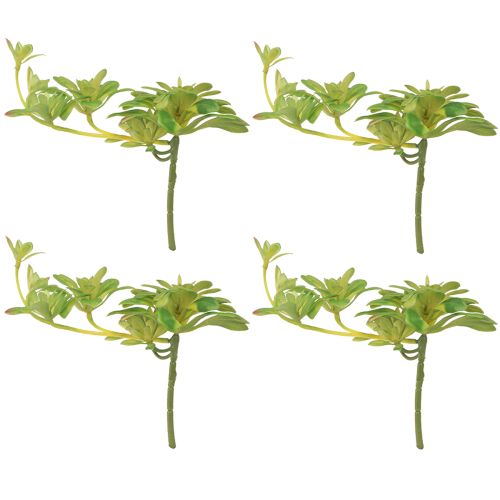 daiktų Sultingas dirbtinis augalas su kirtikliu Aeonium Green 30cm 4 vnt