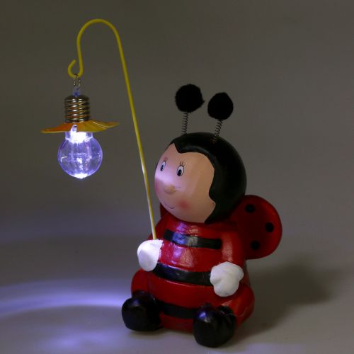Floristik24 Dekoratyvinės figūrėlės ladybug su šviesa H20cm