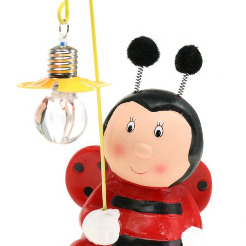 Floristik24 Dekoratyvinės figūrėlės ladybug su šviesa H20cm