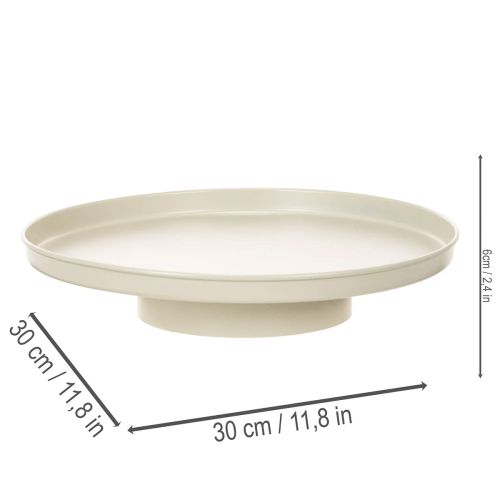 Dekoratyvinis padėklas 30 cm metalinis lėkštutė augalų dekoravimui | Floristik24.lt