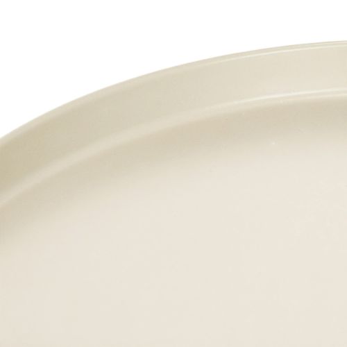 Dekoratyvinis padėklas 30 cm metalinis lėkštutė augalų dekoravimui | Floristik24.lt