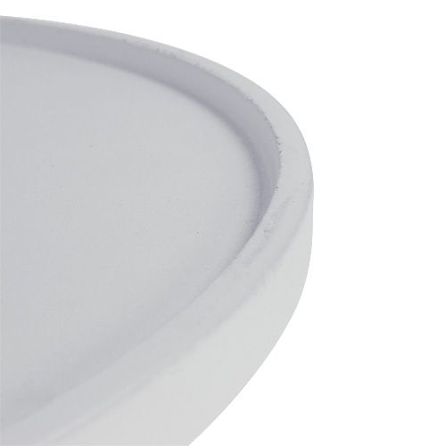 Floristik24 Apvalus padėklas baltas Ø39cm