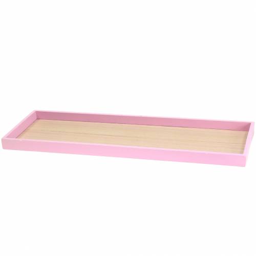 Floristik24 Medinis padėklas rožinis 49cm x 16,5cm