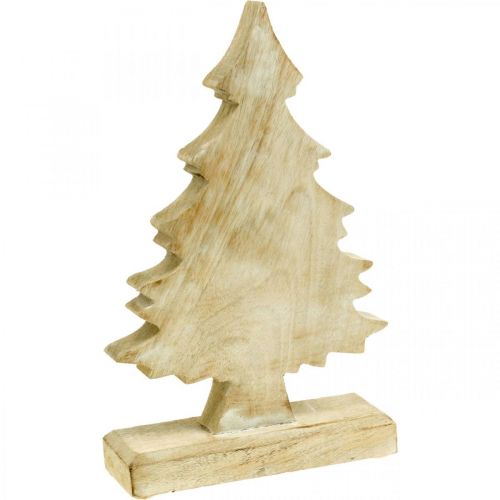 Floristik24 Deco eglutės mediena, plauta balta eglė 27 × 17 × 5 cm