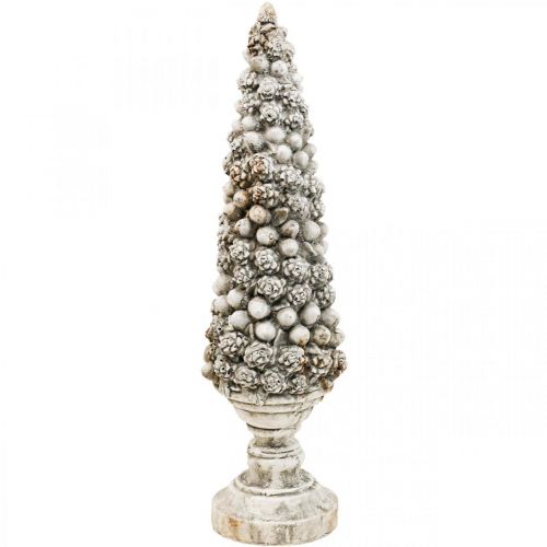 Floristik24 Eglė su pagrindu Chic Antique Deco medis pilka H60cm