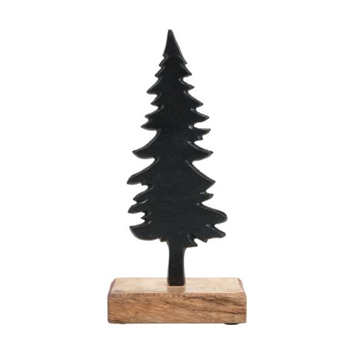 Floristik24 Kalėdų puošmena Kalėdų eglutė medinė metalinė stalo puošmena H22cm