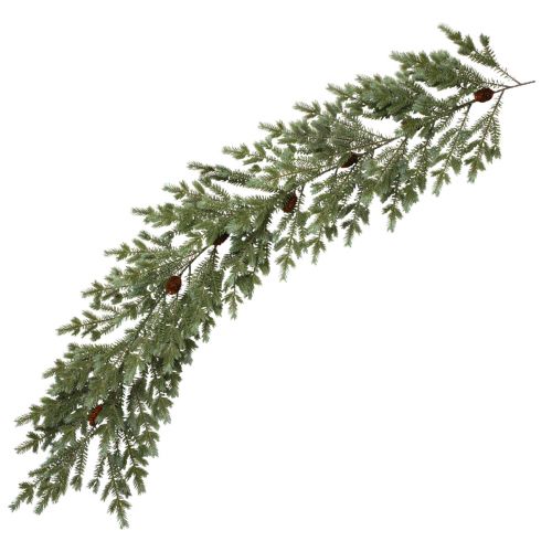daiktų Eglės girlianda Kalėdinė girlianda žalia su kūgiais 180cm