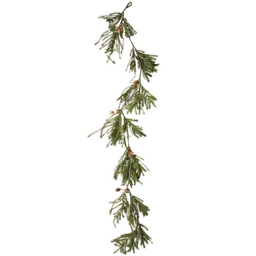 daiktų Eglės girlianda su tikrais kalėdiniais spurgais 165cm