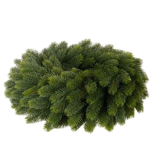 Dirbtinis eglės šakų vainikas, žalias, apvalus, 50 cm | Floristik24.lt