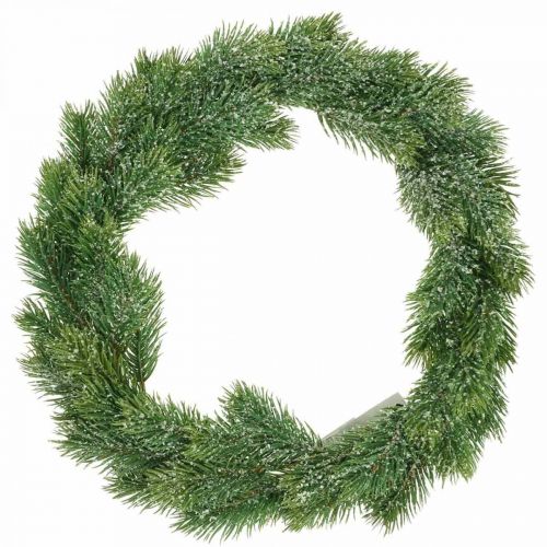 Eglės vainikas dirbtinis Advento vainikas žalias, ledinis Ø35cm