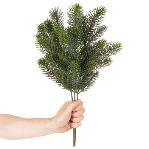 Dirbtinė eglės šaka, šventinė lango dekoracija, 50 cm, 3 dalys | Floristik24.lt