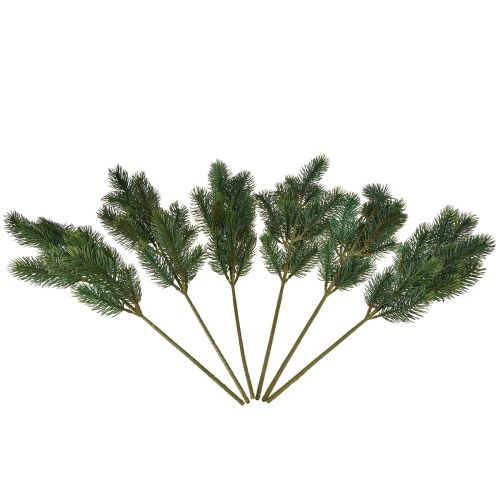daiktų Eglės šaka žalia 50cm 6 vnt