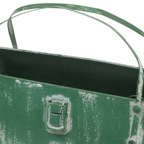daiktų Sodinimo krepšys Metalinis žalias, baltas Skalbtas H16cm