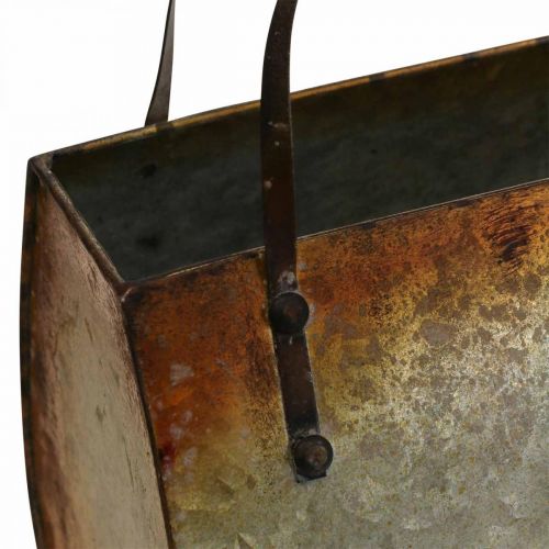 Floristik24 Sodinamosios metalinis maišelis sodinimui 26×12,5×27cm