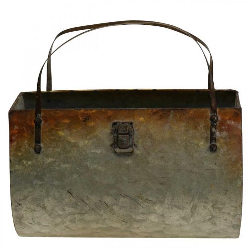 Floristik24 Sodinamosios metalinis maišelis sodinimui 26×12,5×27cm