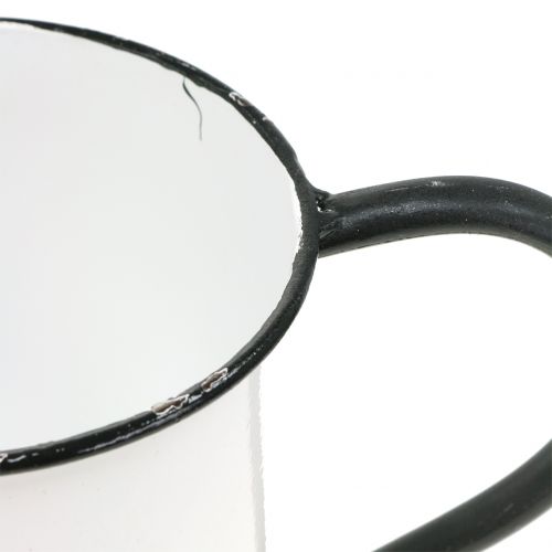 Floristik24 Sodinimo puodelis pagamintas iš metalo vintage H13,5cm Ø15cm