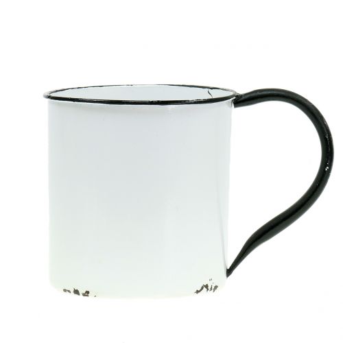 Floristik24 Sodinimo puodelis pagamintas iš metalo vintage H13,5cm Ø15cm